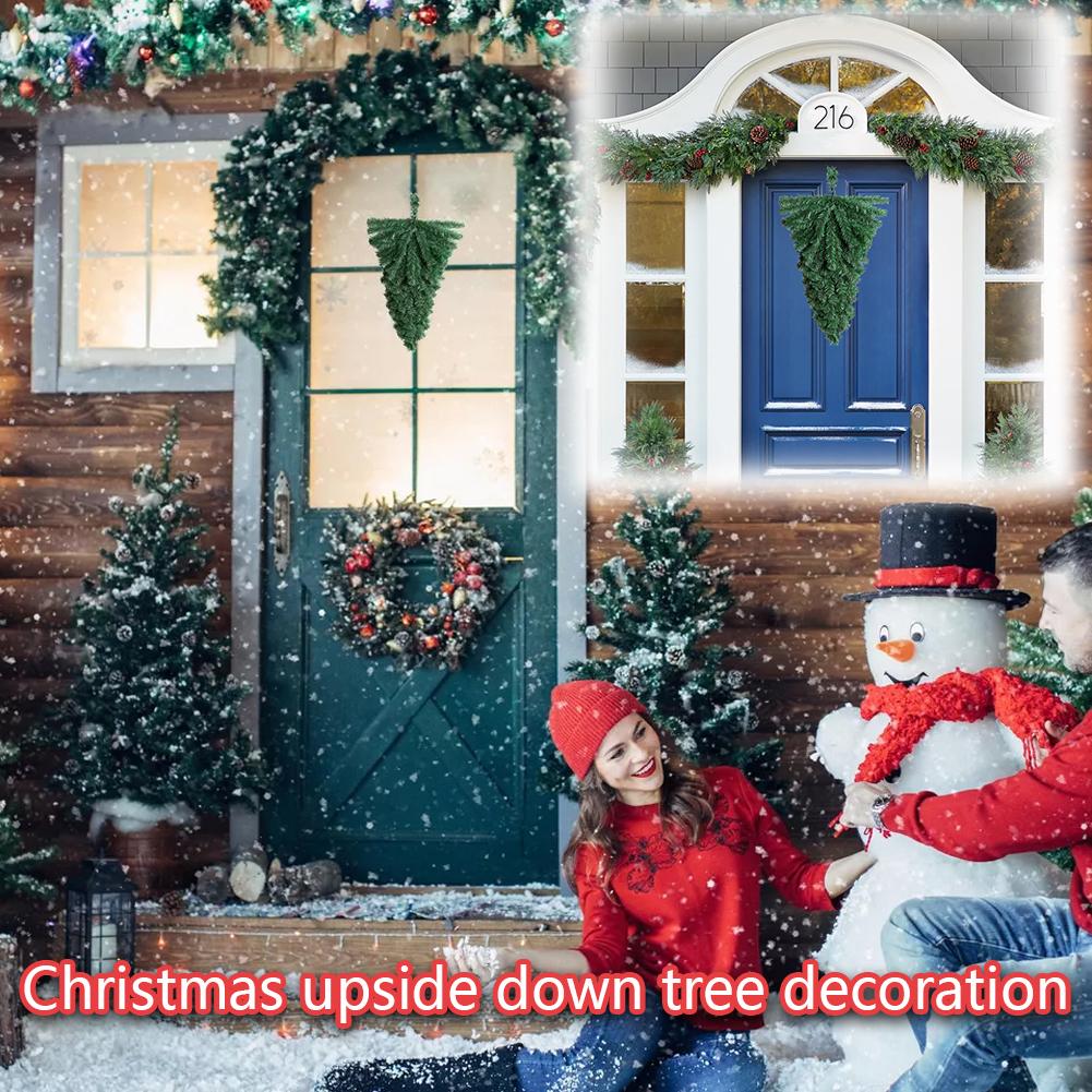 thumbnail image 3 of SGACAI Árbol de Navidad al revés Decoración de pared interior Regalo de buena suerte para el hogar ^>, 3 of 7