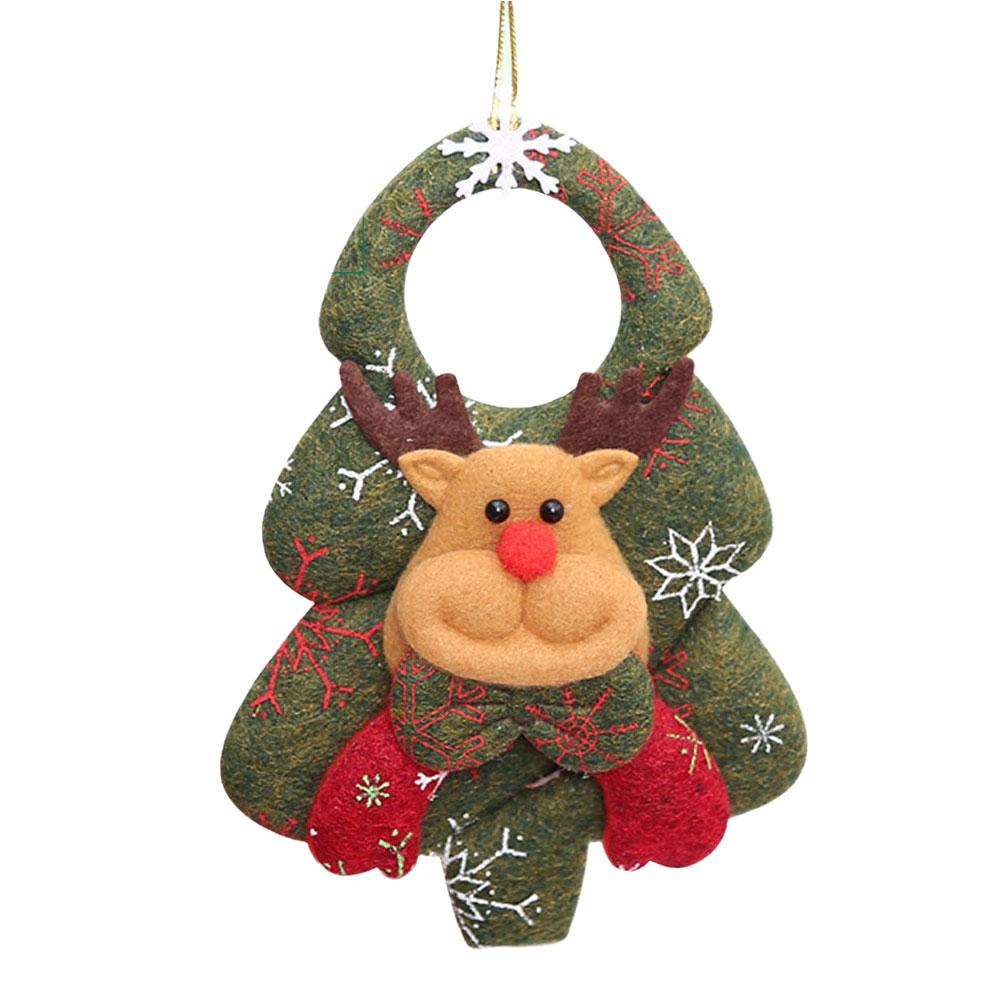 thumbnail image 4 of Ruifaya Nuevas decoraciones navideñas Colgantes navideños no tejidos Papá Noel cúbico Ha, 4 of 7