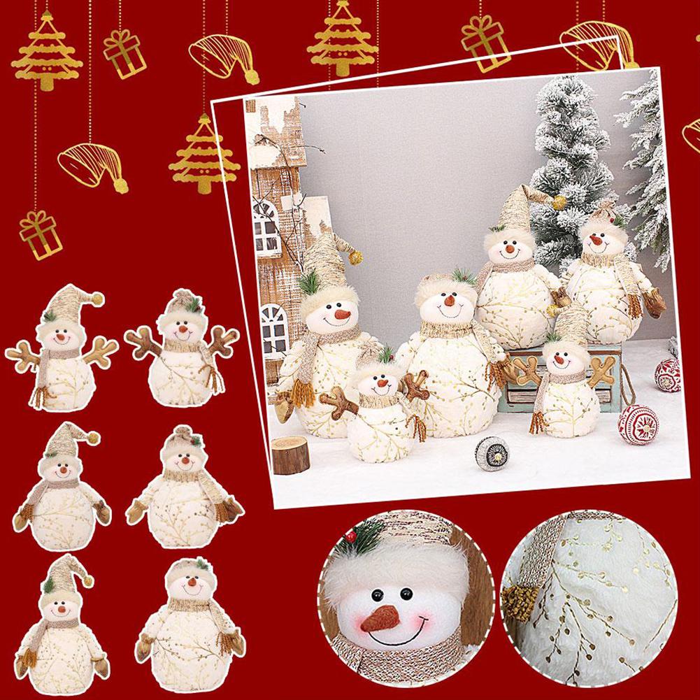 thumbnail image 2 of SGACAI Adornos navideños Figura de muñeco de nieve Adornos de regalo de Navidad φр рμ V8D8, 2 of 7