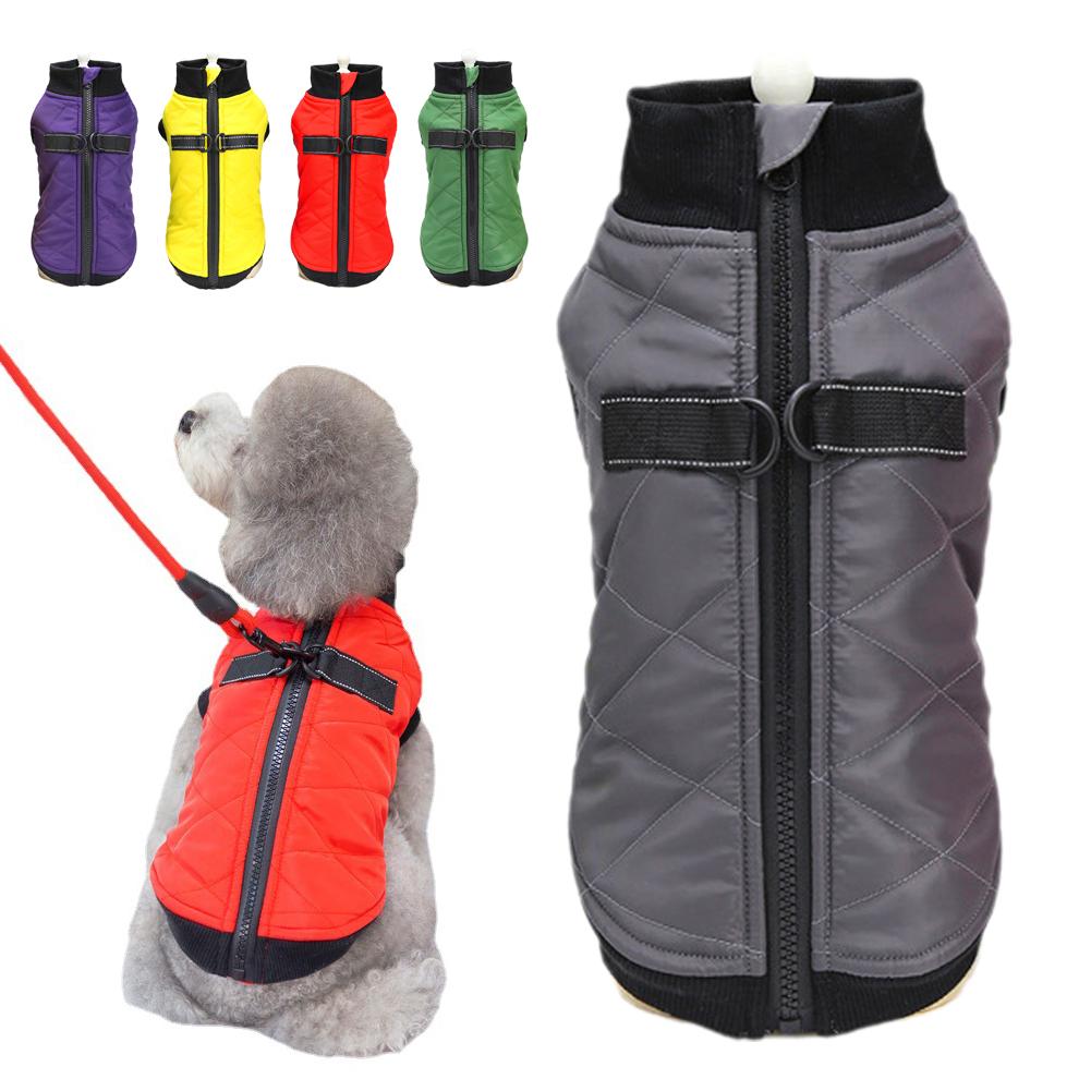 thumbnail image 3 of SGACAI Chaleco de invierno para perros, forro de algodón, abrigo cálido para perros, ropa resistente al viento, NUEVO, 3 of 7
