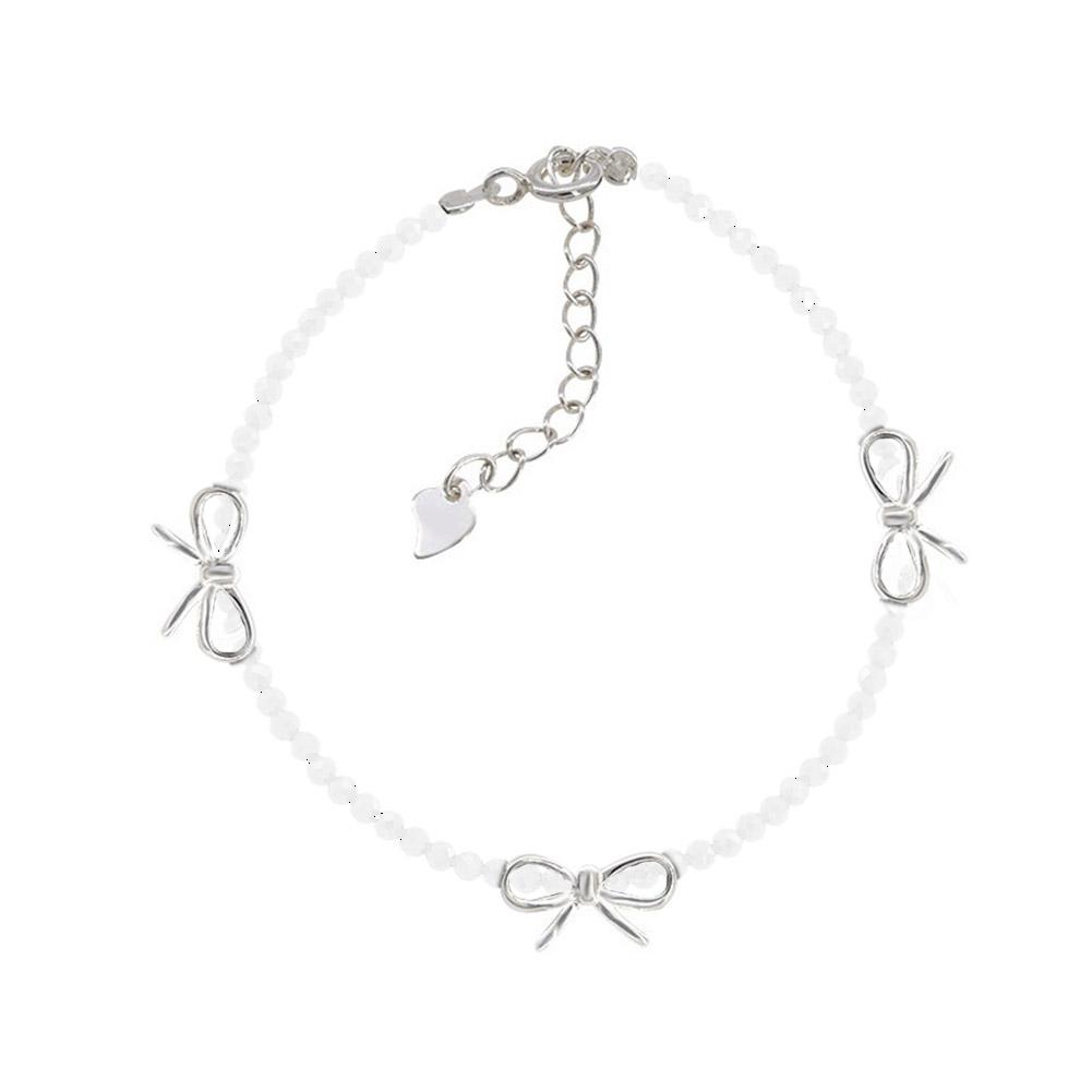 thumbnail image 4 of Wartleves Pulseras de cadena de serpiente Pulsera de nudos de lazo con lazos de cinta para mujer, 4 of 7