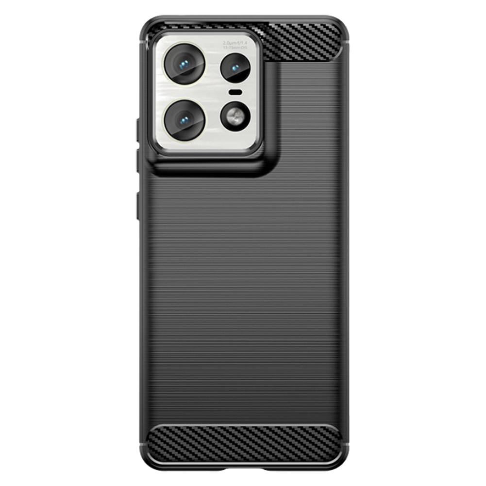 thumbnail image 4 of Wartleves Funda de teléfono TPU de fibra de carbono cepillada de silicona suave para Edge 50 Pro нщ к√, 4 of 7