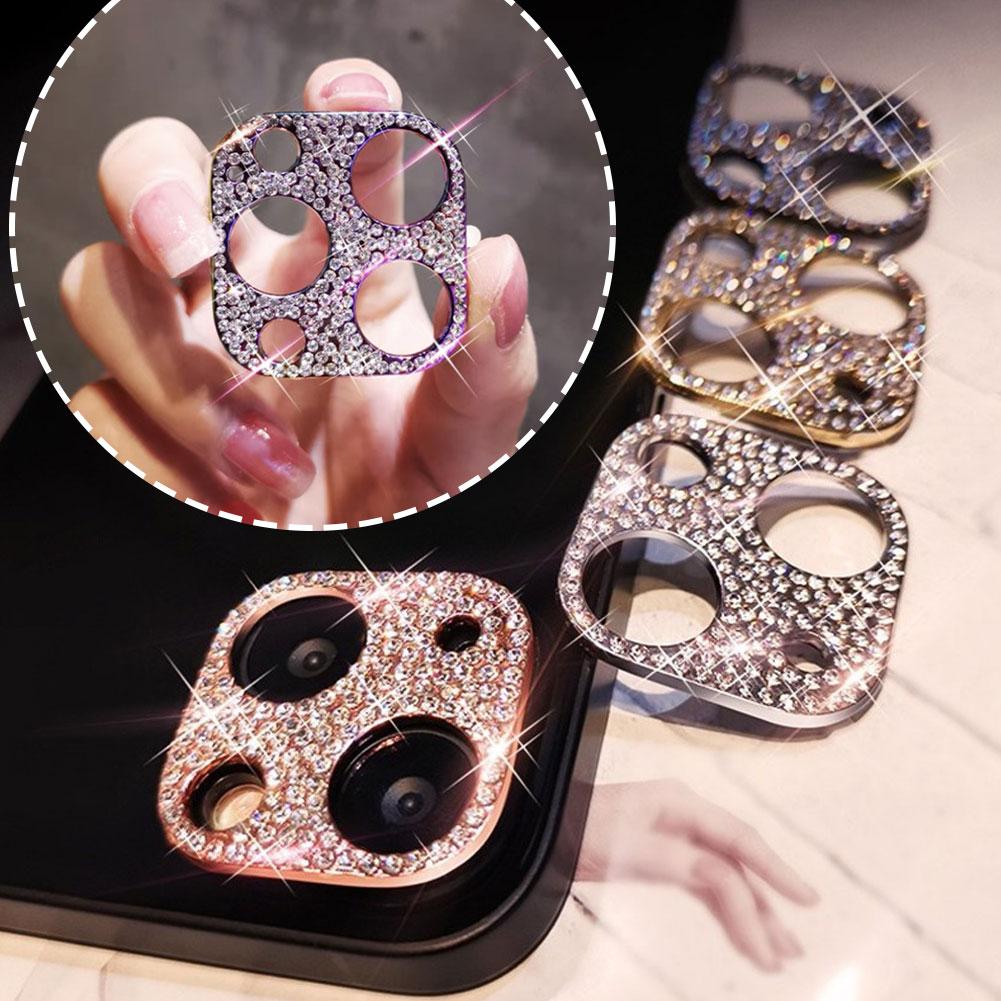 thumbnail image 4 of Wartleves Película protectora de lente de cámara Bling Slim para iPhone 16 Pro Max&, 4 of 7