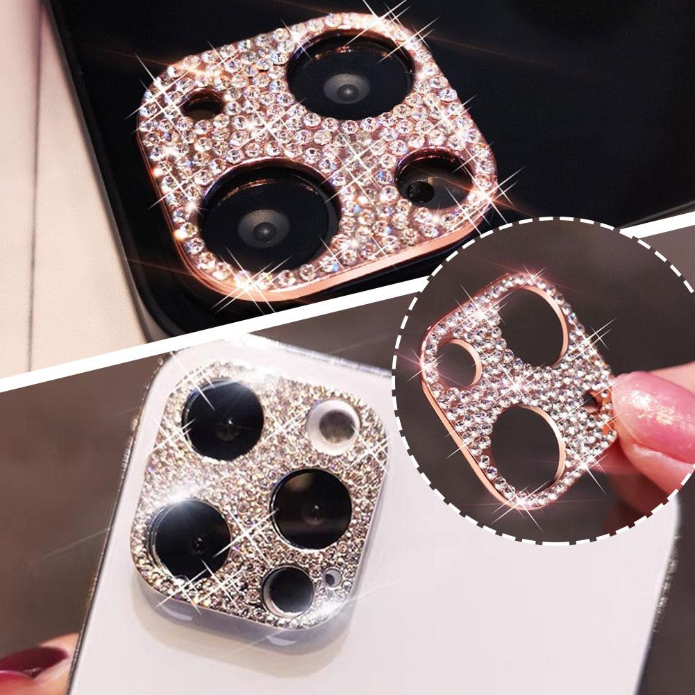thumbnail image 3 of Wartleves Película protectora de lente de cámara Bling Slim para iPhone 16 Pro Max&, 3 of 7