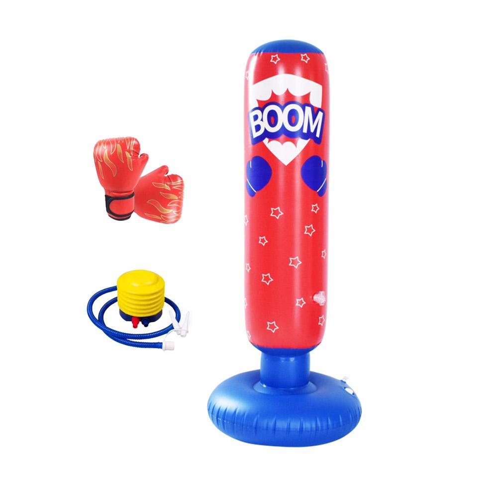 thumbnail image 4 of Ruifaya BBASILIYSD Saco de boxeo para niños, saco de boxeo de juguete con guantes de boxeo, juego de saco de boxeo inflable estable más grande de 48 pulgadas, inflable para niños, 4 of 7