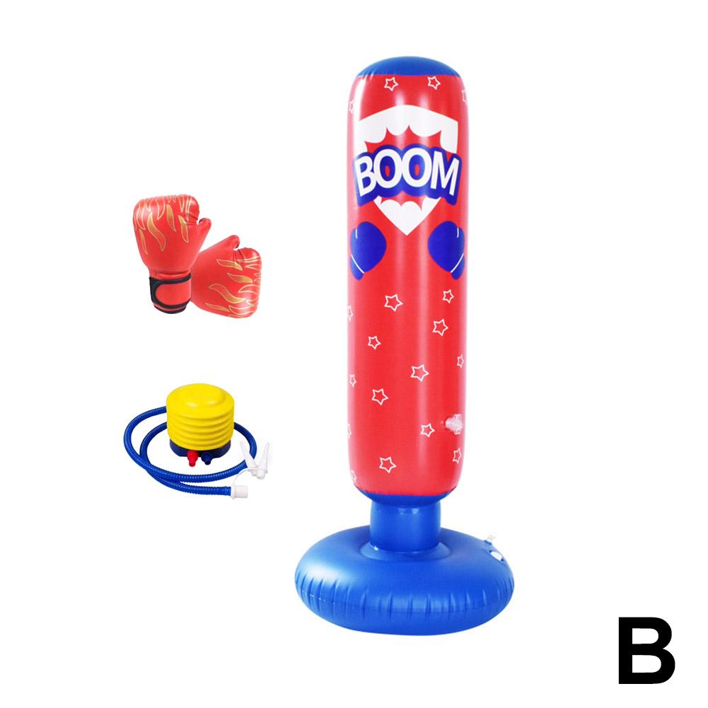 thumbnail image 5 of Ruifaya BBASILIYSD Saco de boxeo para niños, saco de boxeo de juguete con guantes de boxeo, juego de saco de boxeo inflable estable más grande de 48 pulgadas, inflable para niños, 5 of 7