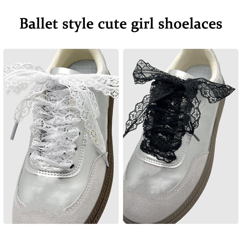 thumbnail image 2 of Wartleves Cordones de zapatos estilo ballet para niña bonitos Nuevo NUEVO, 2 of 7