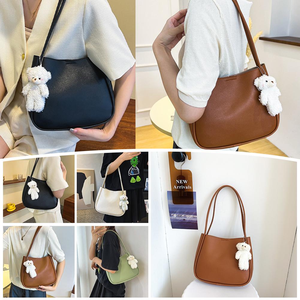 thumbnail image 3 of SGACAI Bolso de mano de gran capacidad, tendencia de moda, nicho, informal, para hombro, tipo cubo, para debajo del brazo, 3 of 7