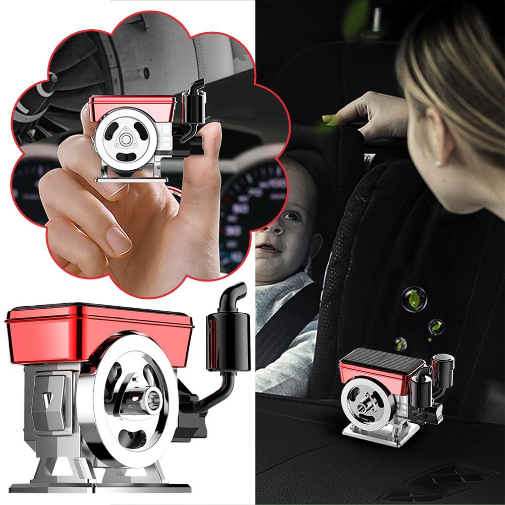 thumbnail image 2 of Ruifaya Adornos de tractor con energía solar Motor de tractor compacto simulado Aroma Diff, 2 of 7