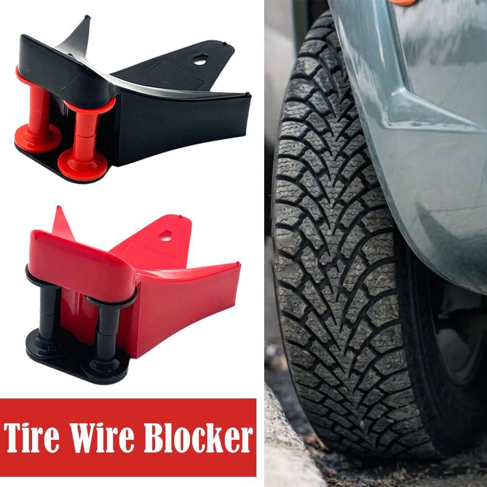 thumbnail image 2 of Wartleves Bloqueador de neumáticos para ruedas de coche, antipinchazos, manguera de polipropileno, cuña deslizante para neumáticos, herramienta de lavado de coches, 2 of 7