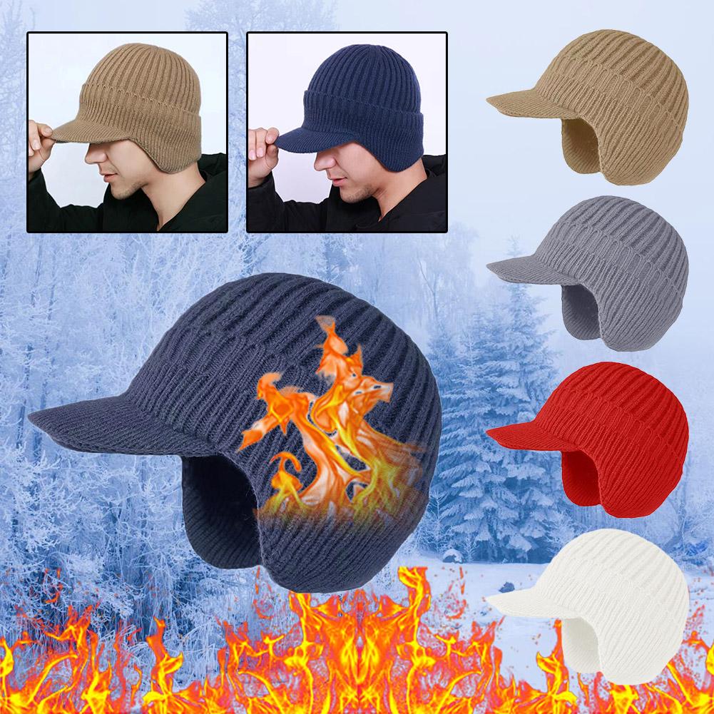 thumbnail image 2 of Ruifaya Gorro de punto con orejeras 2024 Nuevo gorro de punto con protección para las orejas y pico de pato con terciopelo бч, 2 of 7