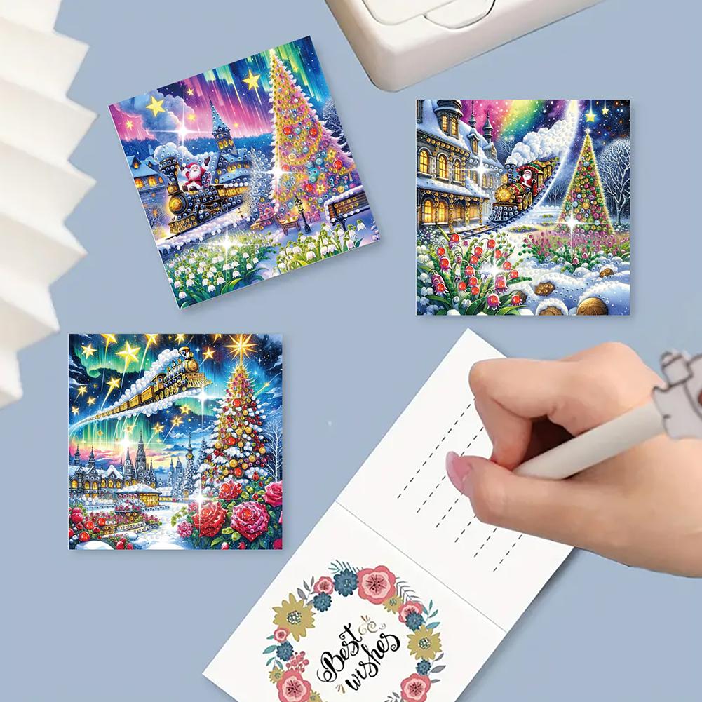 thumbnail image 3 of SGACAI Kit de 6 tarjetas de felicitación con pintura de diamantes creativos, regalo hecho a mano, nuevo F3, 3 of 7