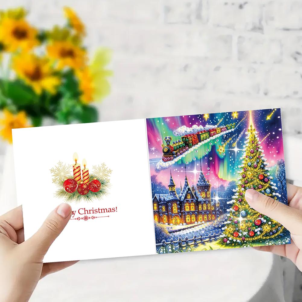 thumbnail image 2 of SGACAI Kit de 6 tarjetas de felicitación con pintura de diamantes creativos, regalo hecho a mano, nuevo F3, 2 of 7