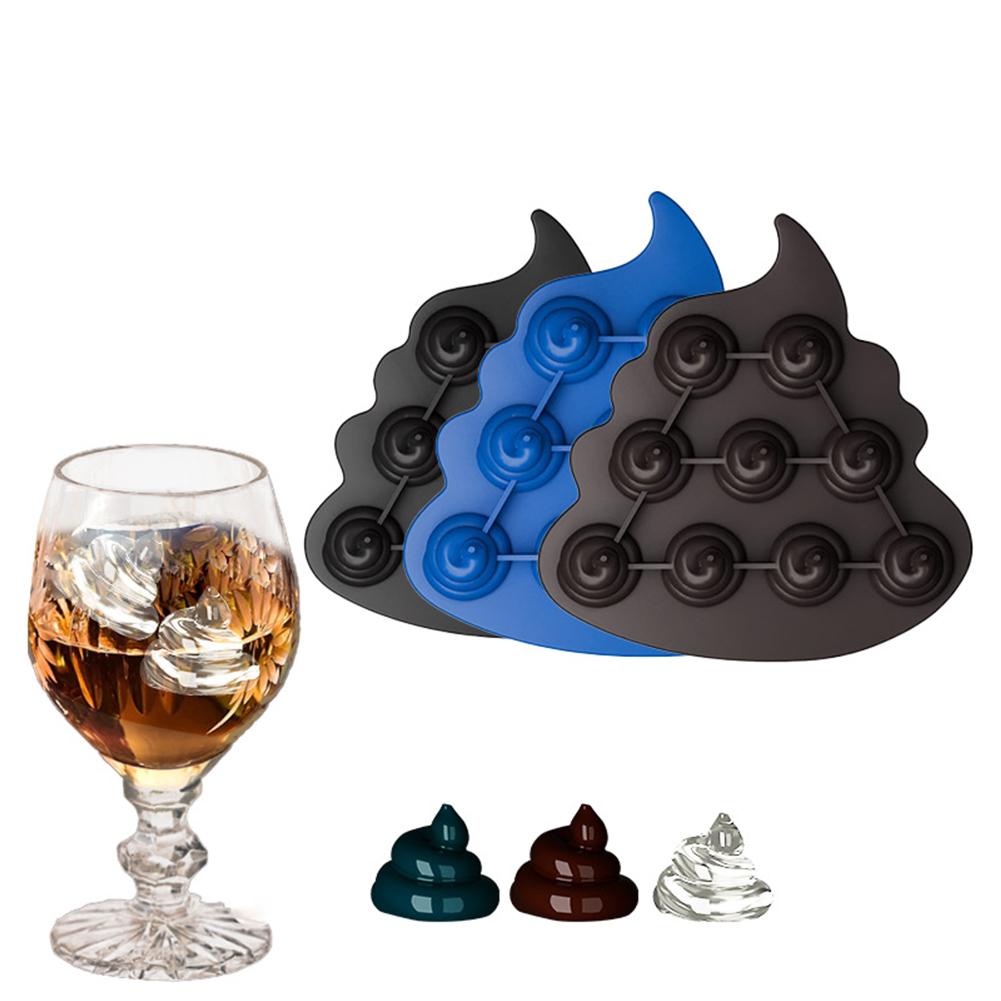 thumbnail image 3 of SGACAI Cubitos de hielo de silicona para whisky, moldes de chocolate y caramelos con forma de caca, divertidos moldes de silicona para hacer caca, 3 of 7
