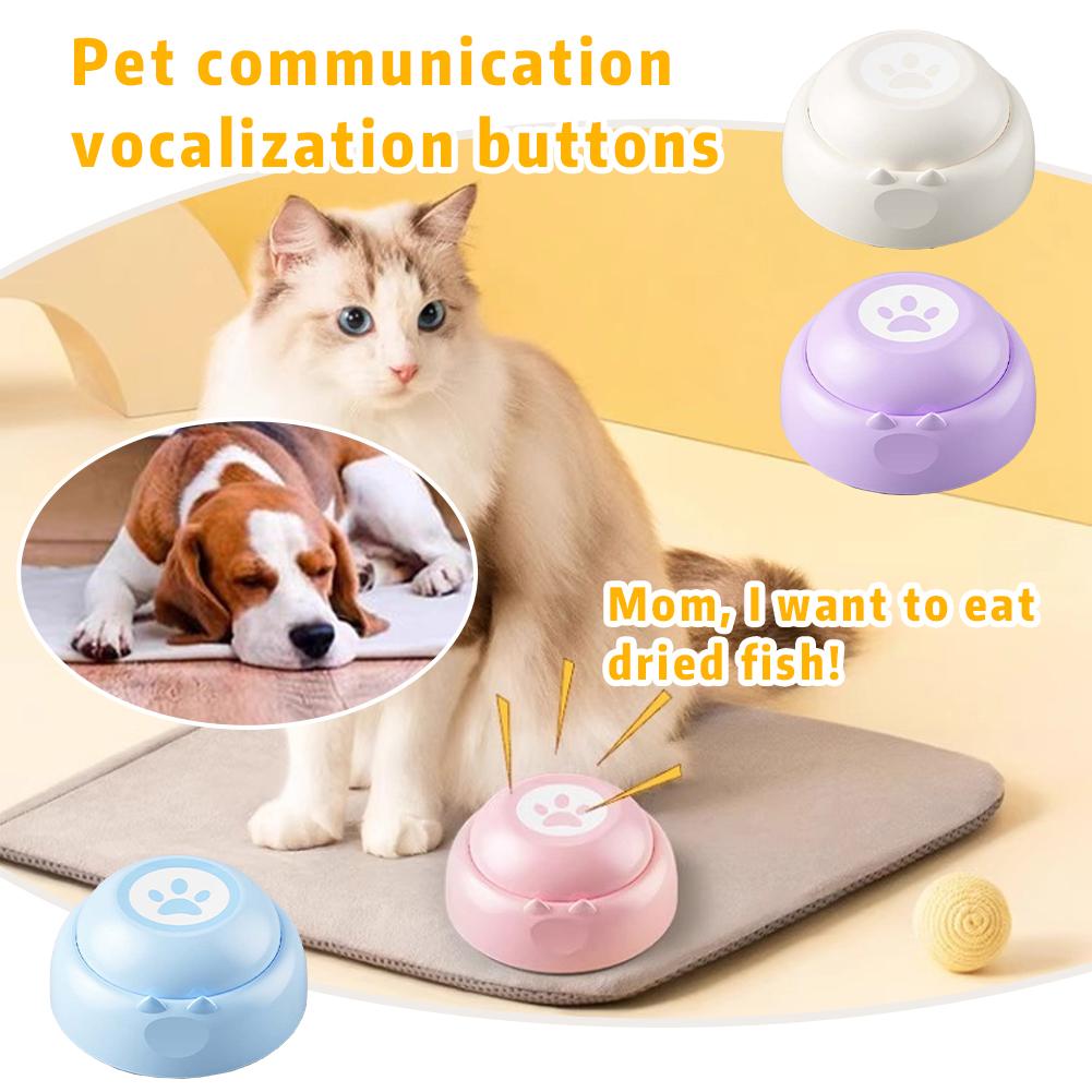 thumbnail image 3 of Wartleves Botones de vocalización de comunicación de mascotas Grabación interactiva de vocalización ф, 3 of 7