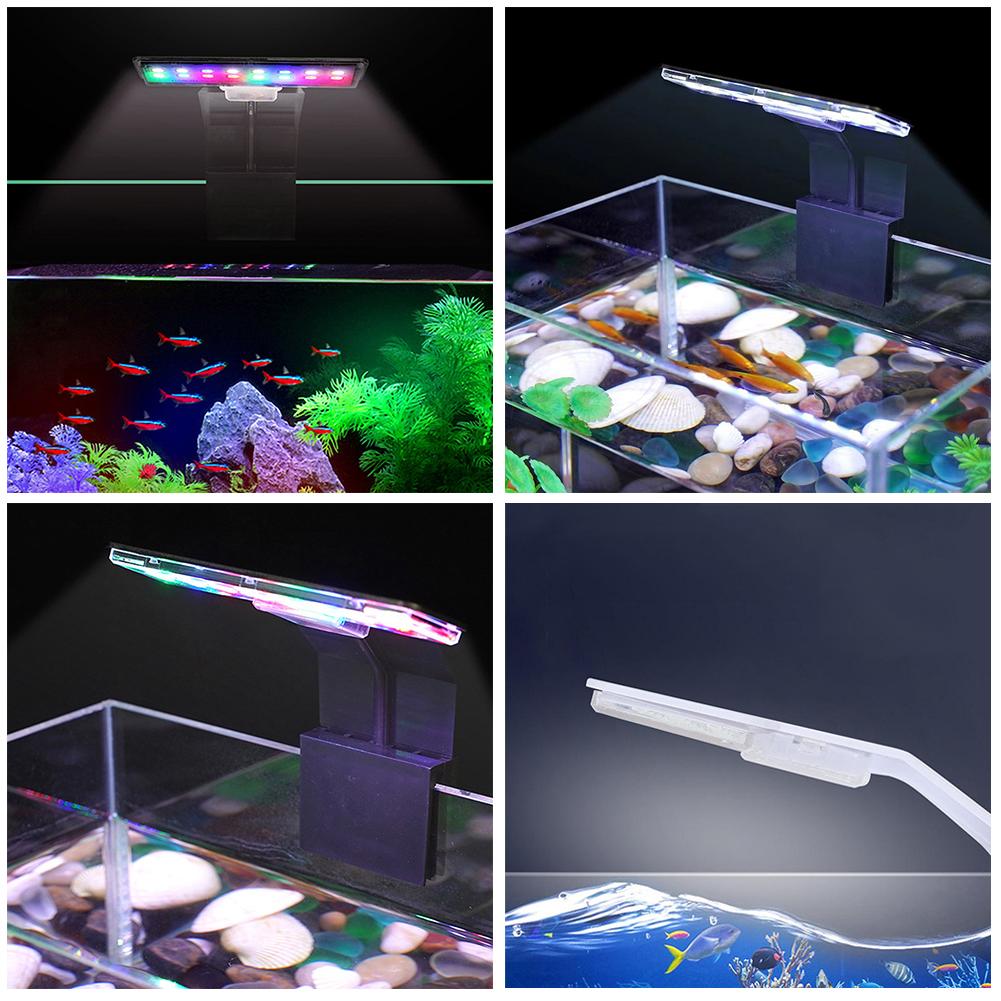 thumbnail image 2 of Ruifaya Luz LED para pecera, ambiente festivo, luz para acuario, clip de atenuación, luz para acuario, 2 of 7