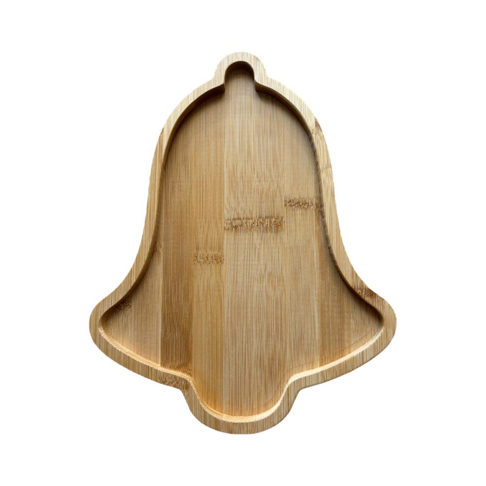 thumbnail image 5 of Wartleves Tablas de charcutería navideñas GINTBN, tabla de cortar de madera con forma de árbol de Navidad o campana de Navidad con mango, bonita tabla de cortar navideña para queso, fruta, pan, ensala, 5 of 7
