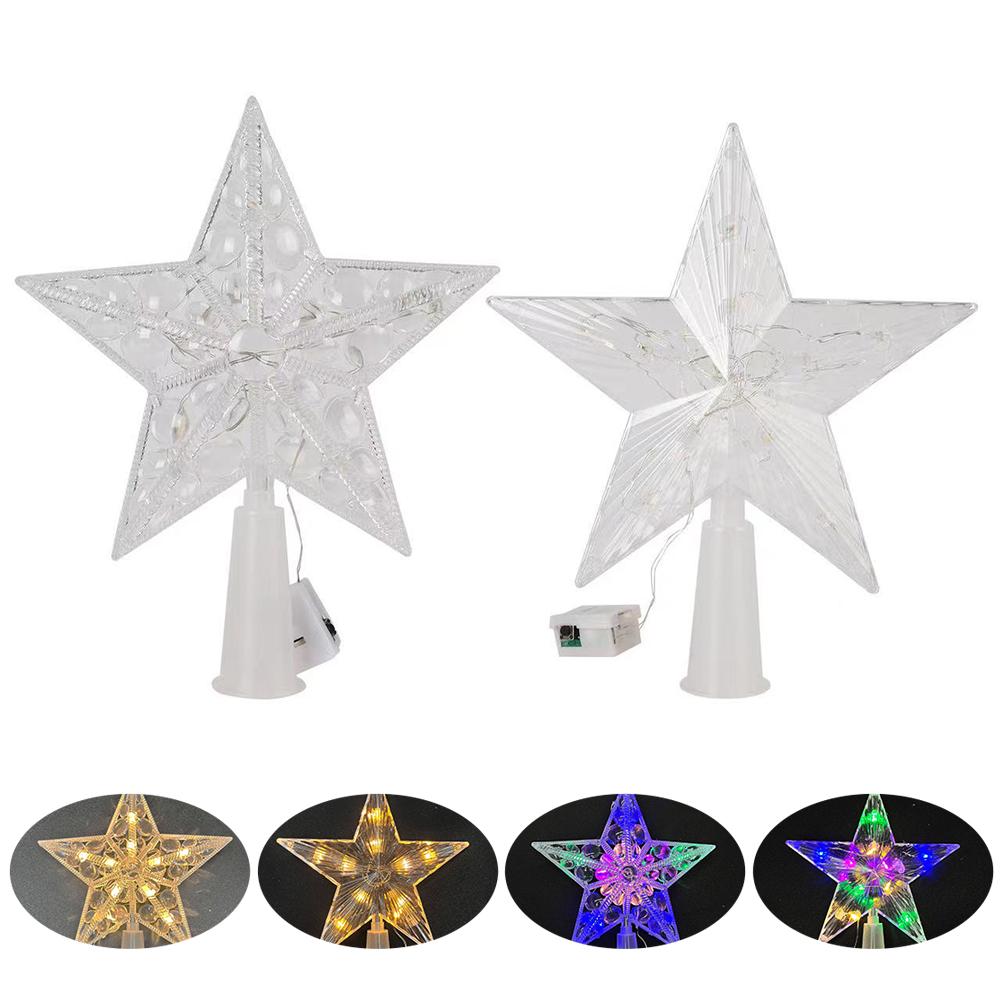 thumbnail image 3 of Ruifaya Estrella para la parte superior del árbol de Navidad, luz blanca cálida para la decoración del árbol de Navidad, copa iluminada para la decoración del árbol de Navidad en el hogar, estrella, 3 of 7