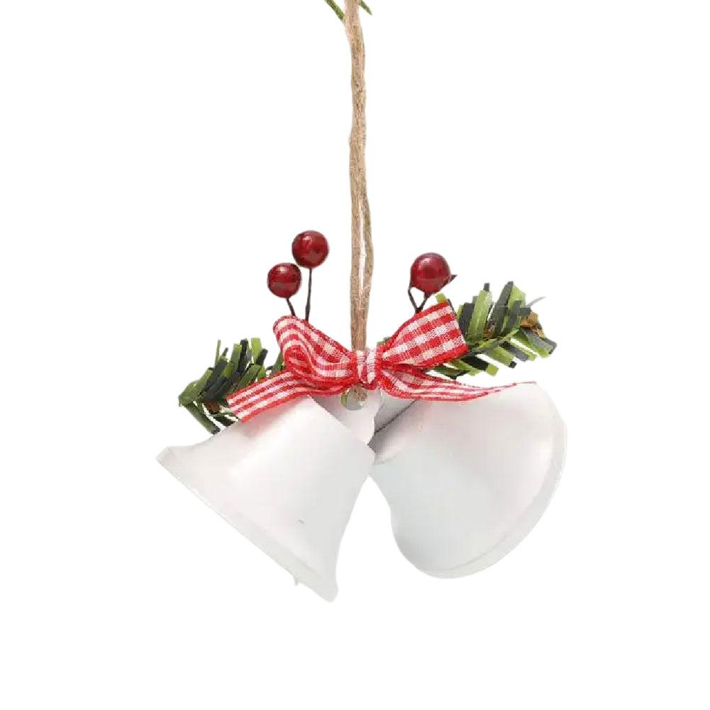thumbnail image 5 of SGACAI Adornos de campanas navideñas MUMQAQ 2024, adornos colgantes para árboles de Navidad, campanas de gran tamaño, campanas de aniversario con bayas de acebo para manualidades, regalos navideños, 5 of 7