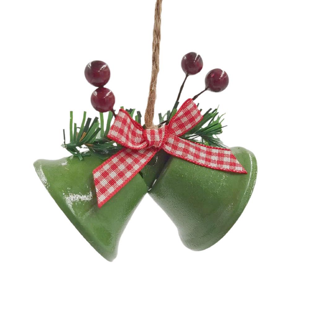 thumbnail image 4 of SGACAI Adornos de campanas navideñas MUMQAQ 2024, adornos colgantes para árboles de Navidad, campanas de gran tamaño, campanas de aniversario con bayas de acebo para manualidades, regalos navideños, 4 of 7