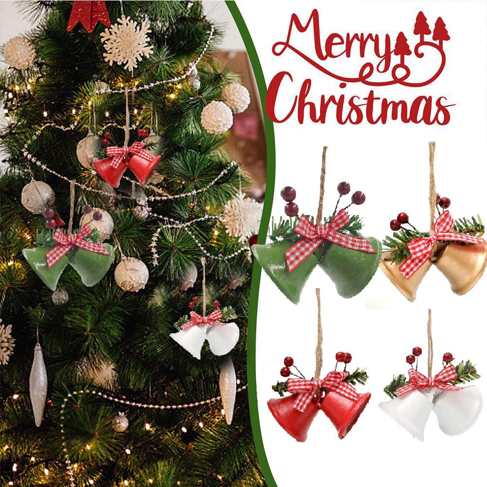 thumbnail image 2 of SGACAI Adornos de campanas navideñas MUMQAQ 2024, adornos colgantes para árboles de Navidad, campanas de gran tamaño, campanas de aniversario con bayas de acebo para manualidades, regalos navideños, 2 of 7