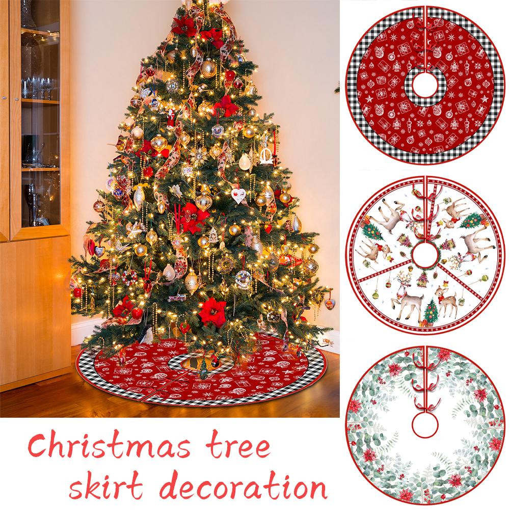 thumbnail image 2 of Ruifaya Falda de árbol de Navidad Circunferencia del árbol Exquisita decoración navideña O2q2 Impresión, 2 of 7