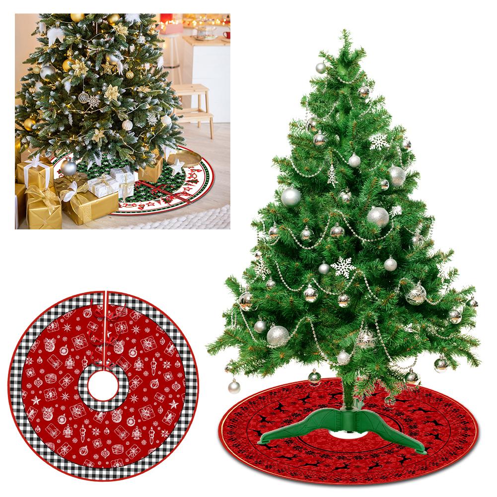 thumbnail image 3 of Ruifaya Falda de árbol de Navidad Circunferencia del árbol Exquisita decoración navideña O2q2 Impresión, 3 of 7