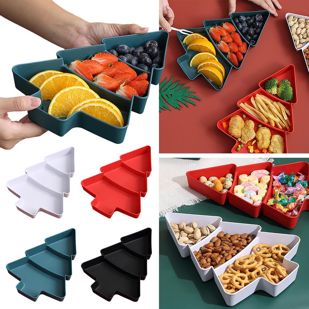 thumbnail image 2 of SGACAI Almacenamiento de pasteles de árbol de Navidad, contenedores de almacenamiento de Navidad, almacenamiento de decoración de bocadillos y dulces de Navidad, almacenamiento de decoración con fo, 2 of 7
