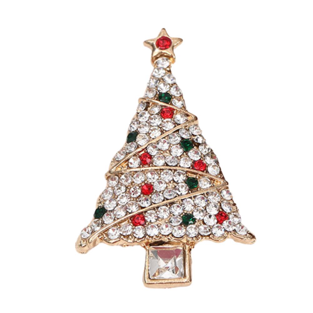thumbnail image 5 of Ruifaya Broche de árbol de Navidad, broche de solapa con árbol de Navidad con diamantes de imitación, accesorios de joyería navideña con diamantes de imitación unisex para mujeres, hombres y amigos, 5 of 7