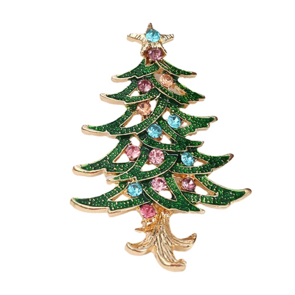 thumbnail image 3 of Ruifaya Broche de árbol de Navidad, broche de solapa con árbol de Navidad con diamantes de imitación, accesorios de joyería navideña con diamantes de imitación unisex para mujeres, hombres y amigos, 3 of 7