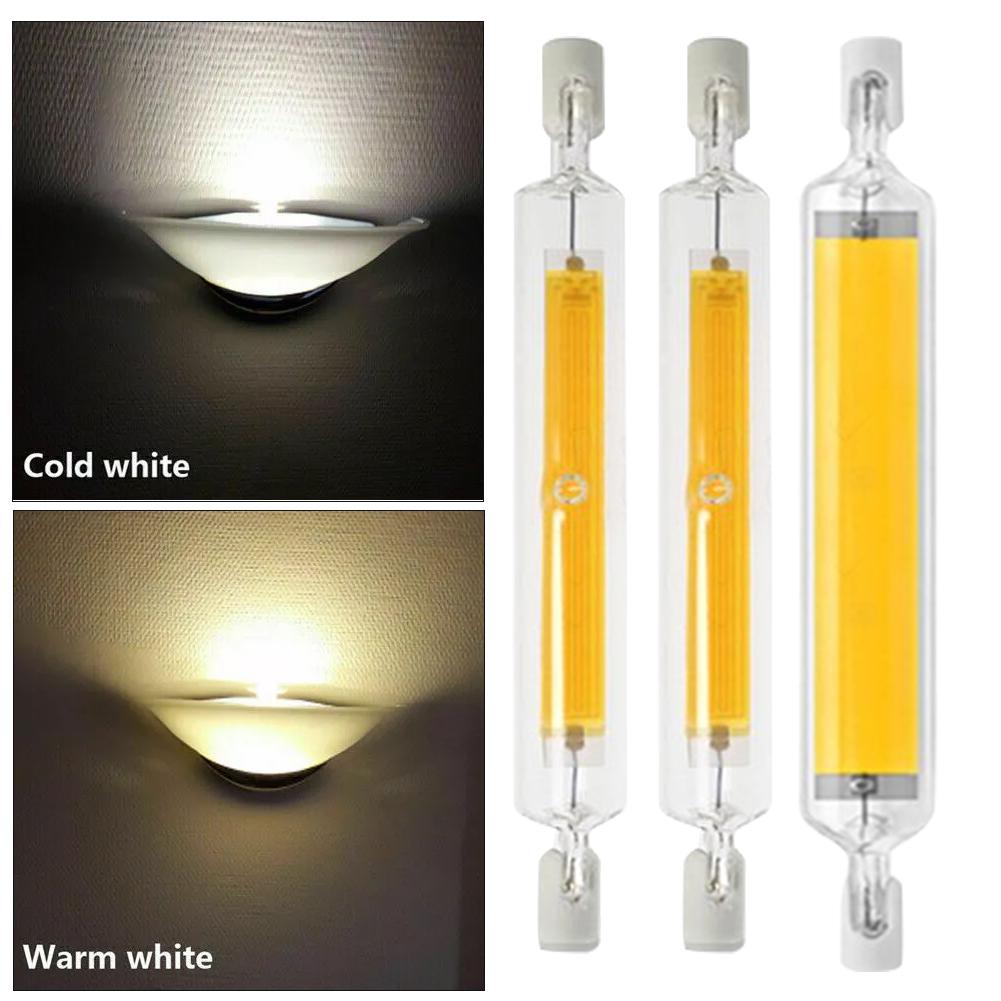 thumbnail image 2 of SGACAI Lámpara halógena R7S LED COB 10W 20W regulable de cristal para sustituir a incandescente de 118 mm, 2 of 7