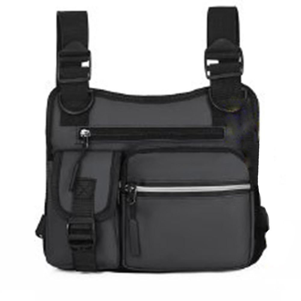 thumbnail image 4 of Wartleves Chaleco táctico de moda para deportes al aire libre, bolsa de ciclismo, bandolera D1P2, para hombre, 4 of 7