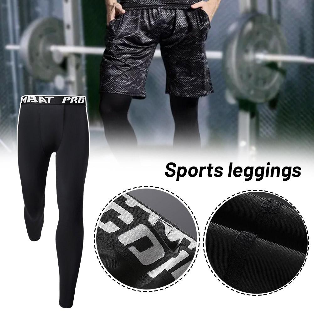 thumbnail image 2 of Ruifaya Mallas de entrenamiento para hombre, capa base de compresión, pantalones deportivos para gimnasio ☆ Entrenamiento, 2 of 7