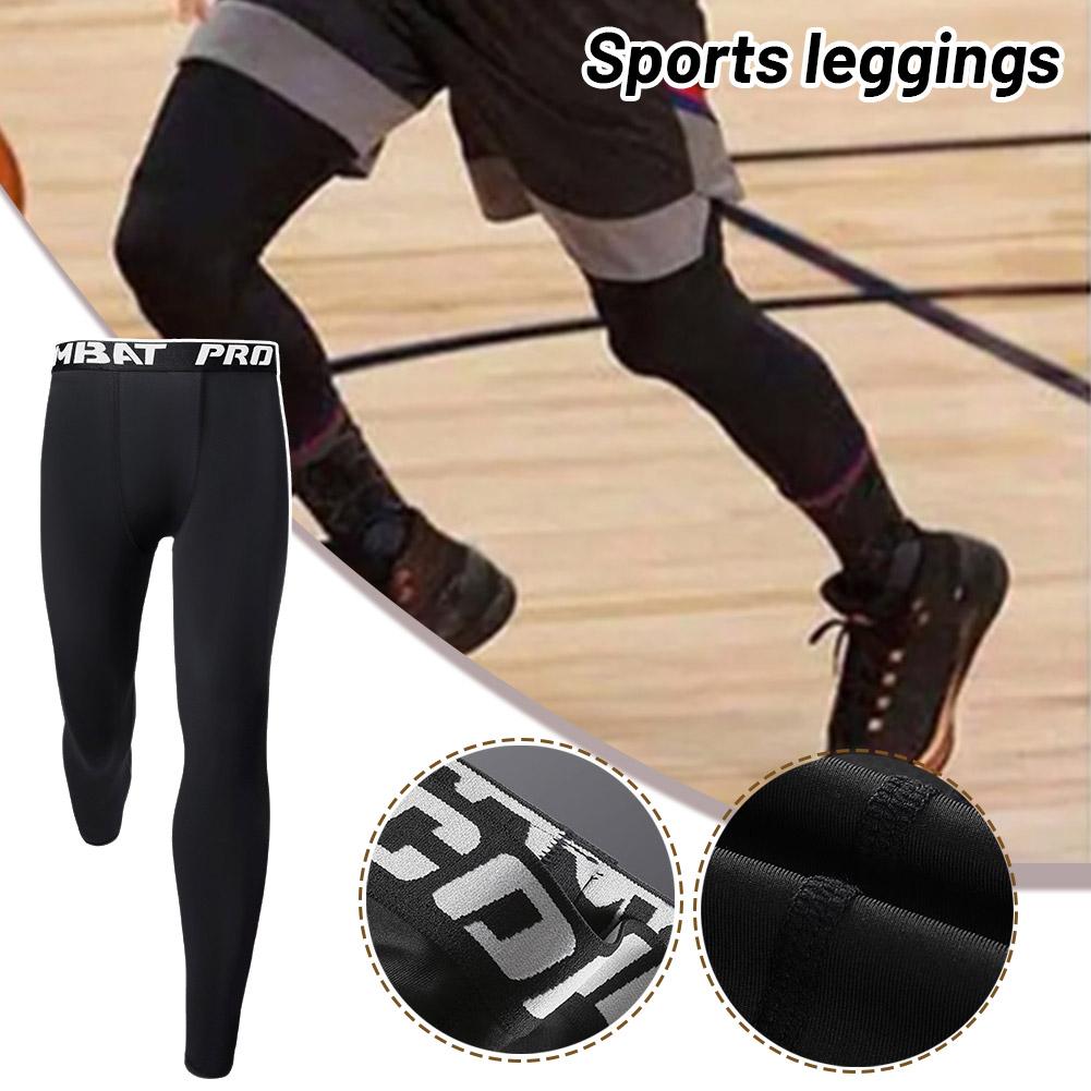 thumbnail image 3 of Ruifaya Mallas de entrenamiento para hombre, capa base de compresión, pantalones deportivos para gimnasio ☆ Entrenamiento, 3 of 7