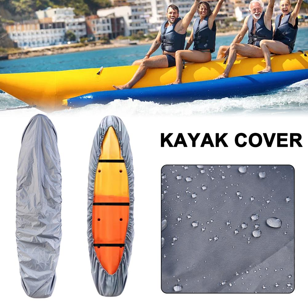 thumbnail image 2 of Ruifaya Funda para kayak 420D, resistente al agua, resistente a los rayos UV, para almacenamiento al aire libre, funda para kayak, canoa, resistente a la decoloración, 2 of 7