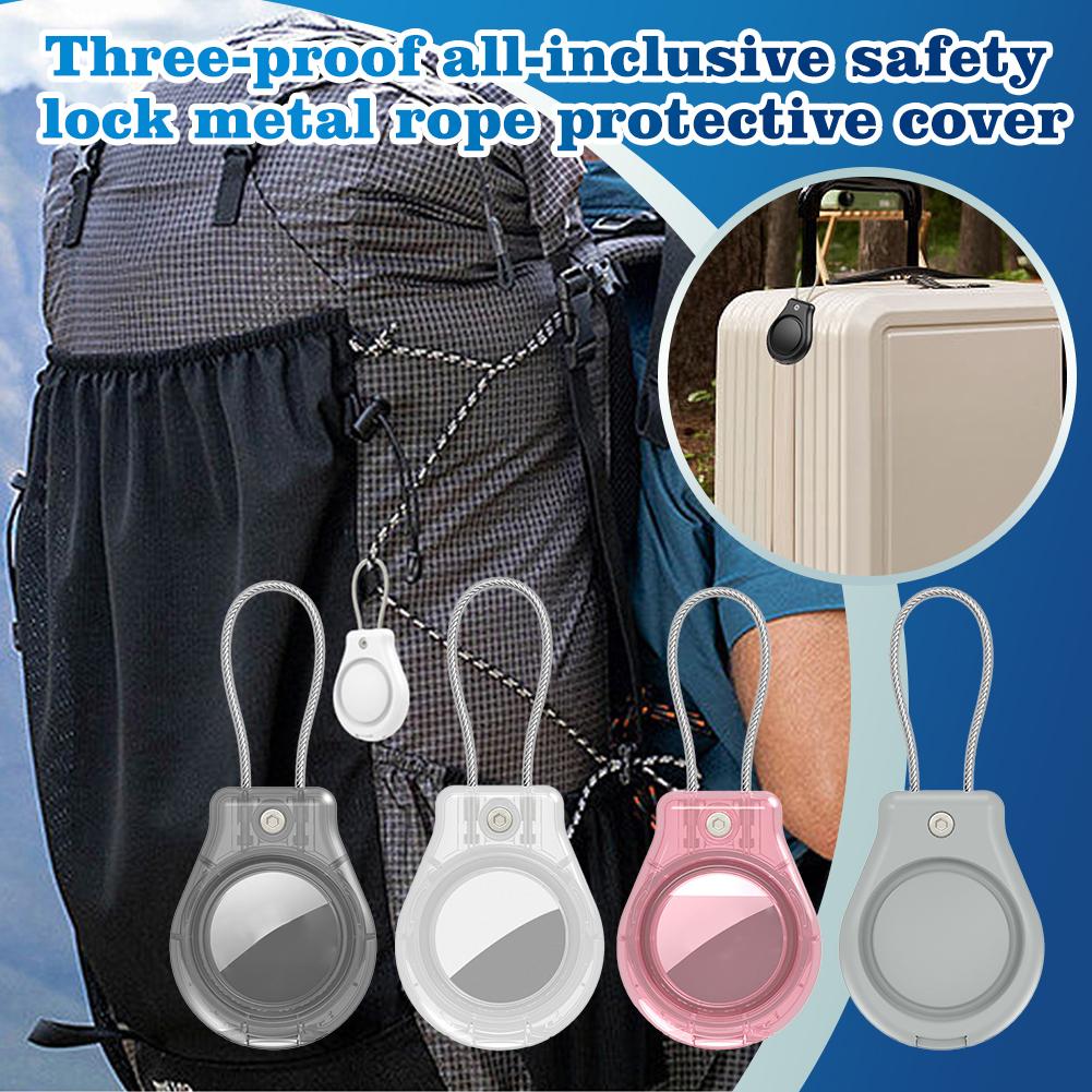 thumbnail image 2 of Ruifaya Llavero con soporte impermeable, soporte portátil con llavero, funda protectora AirTgas de cobertura total, accesorios para bolso, llave para mascota, 2 of 7