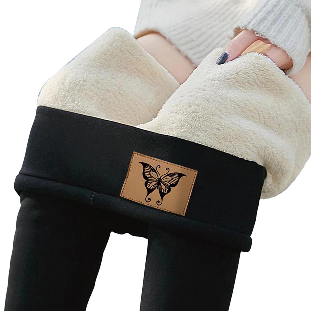 thumbnail image 5 of Wartleves Leggings de vellón para mujer, leggings para calentar las rodillas en invierno♯, 5 of 7