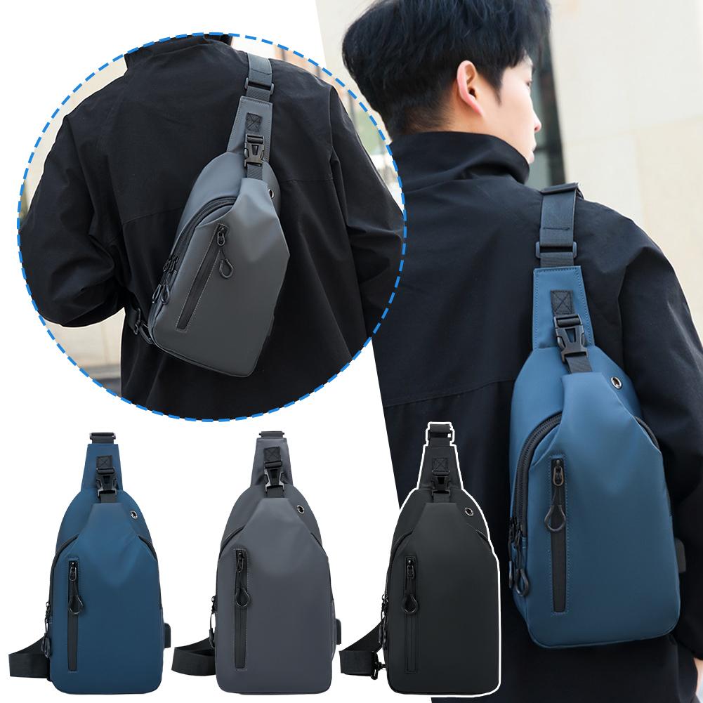 thumbnail image 3 of Wartleves Bolso bandolera para hombre Bolso bandolera multifuncional de gran capacidad, 3 of 7