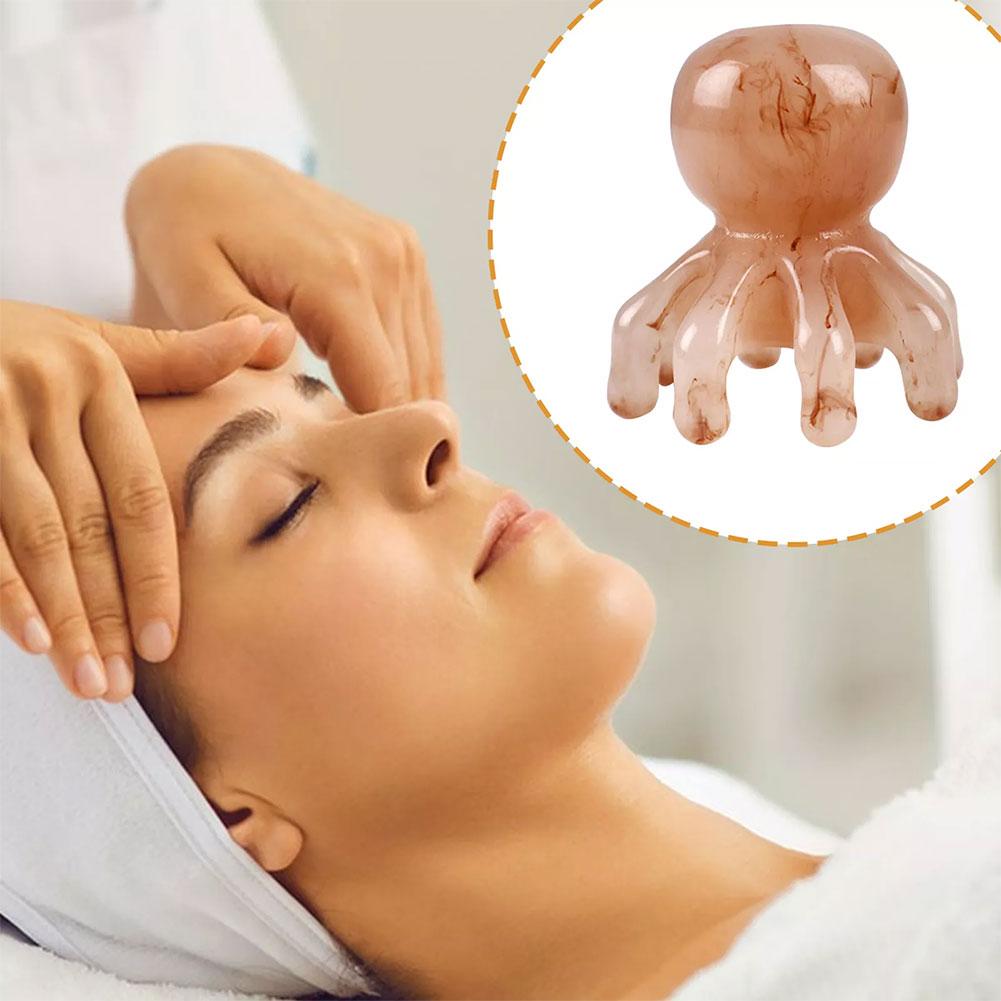 thumbnail image 3 of SGACAI Peine masajeador de pulpo para la salud del cuero cabelludo, masajeador de puntos de acupuntura, meridianos ▲ξ, 3 of 7