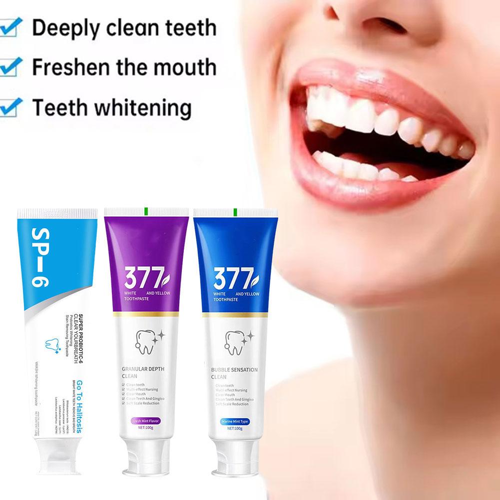 thumbnail image 3 of Ruifaya Pasta de dientes blanqueadora probiótica Eliminación de manchas Cuidado dental Aliento fresco θ], 3 of 7