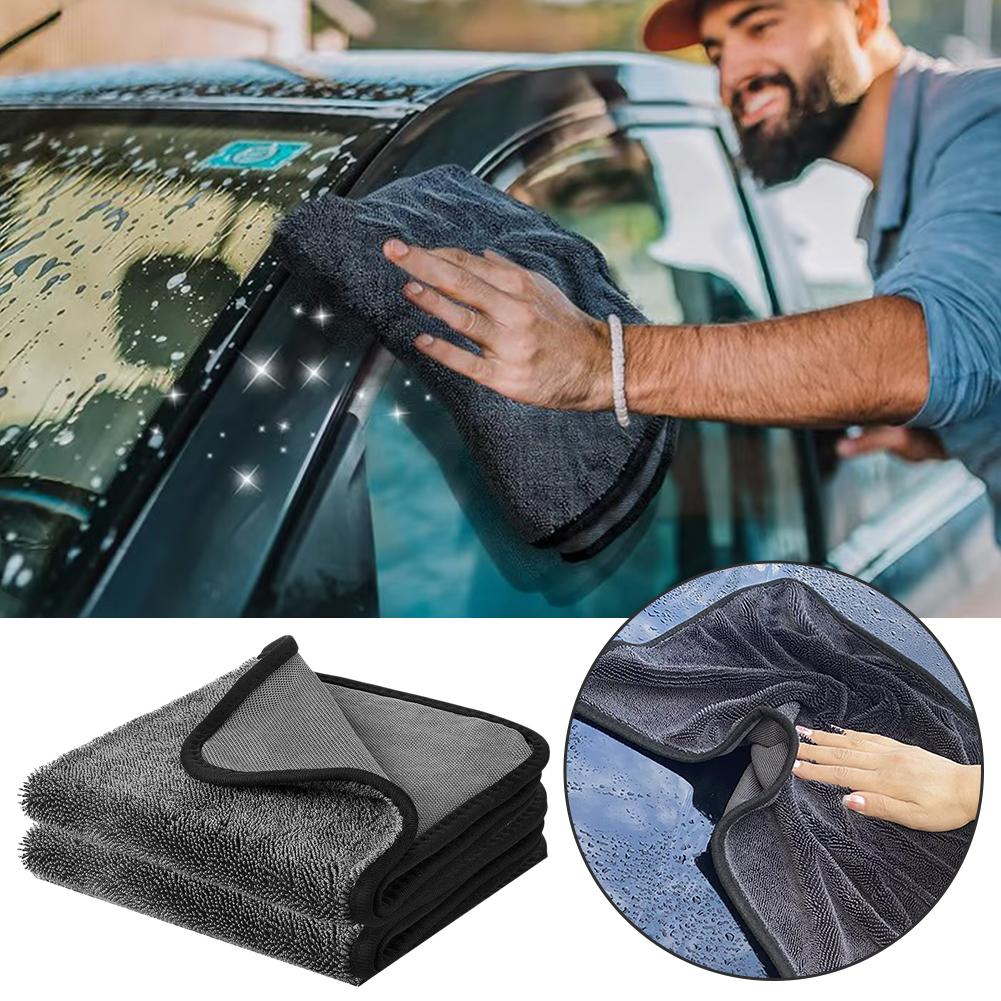 thumbnail image 3 of Wartleves Paño de microfibra para lavado de autos Paño de secado y limpieza de felpa Paño para el cuidado del auto NUEVO, 3 of 7