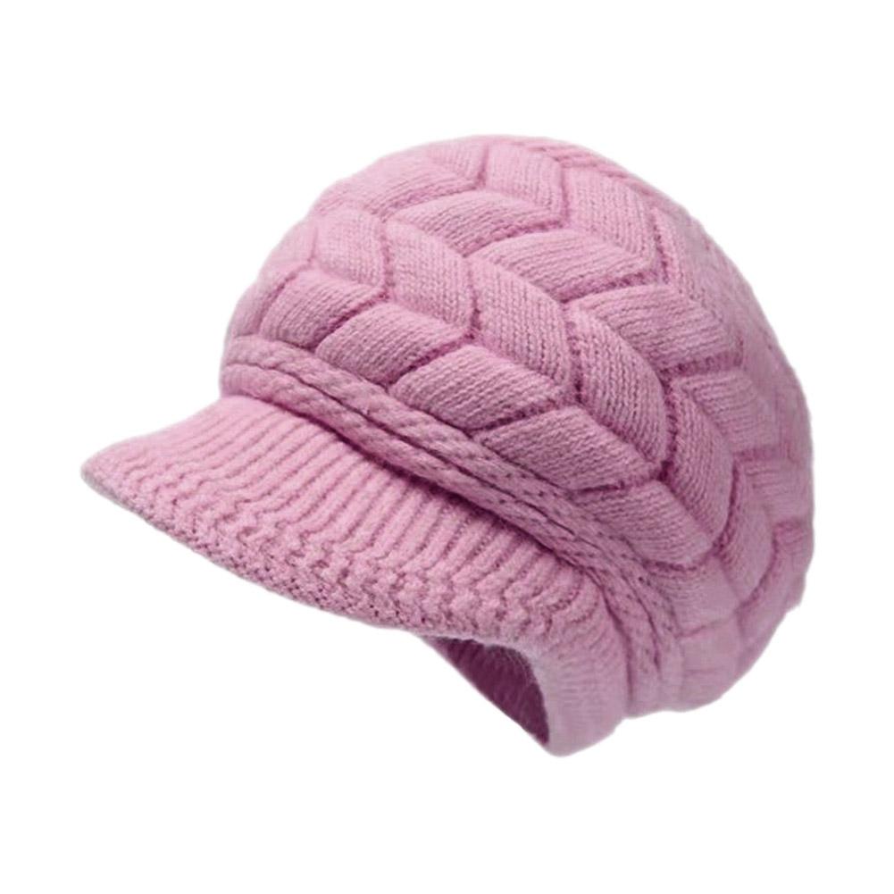 thumbnail image 4 of Wartleves Gorros de invierno para mujer, gorro de punto cálido, gorro holgado con ala ancha, 4 of 7