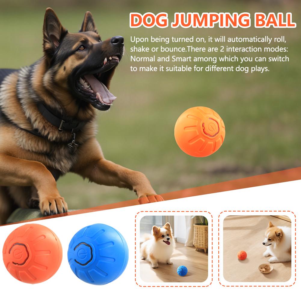 thumbnail image 4 of Ruifaya Pelota de juguete inteligente para perros Juguete electrónico interactivo para mascotas Pelota móvil USB Automático M ши, 4 of 7