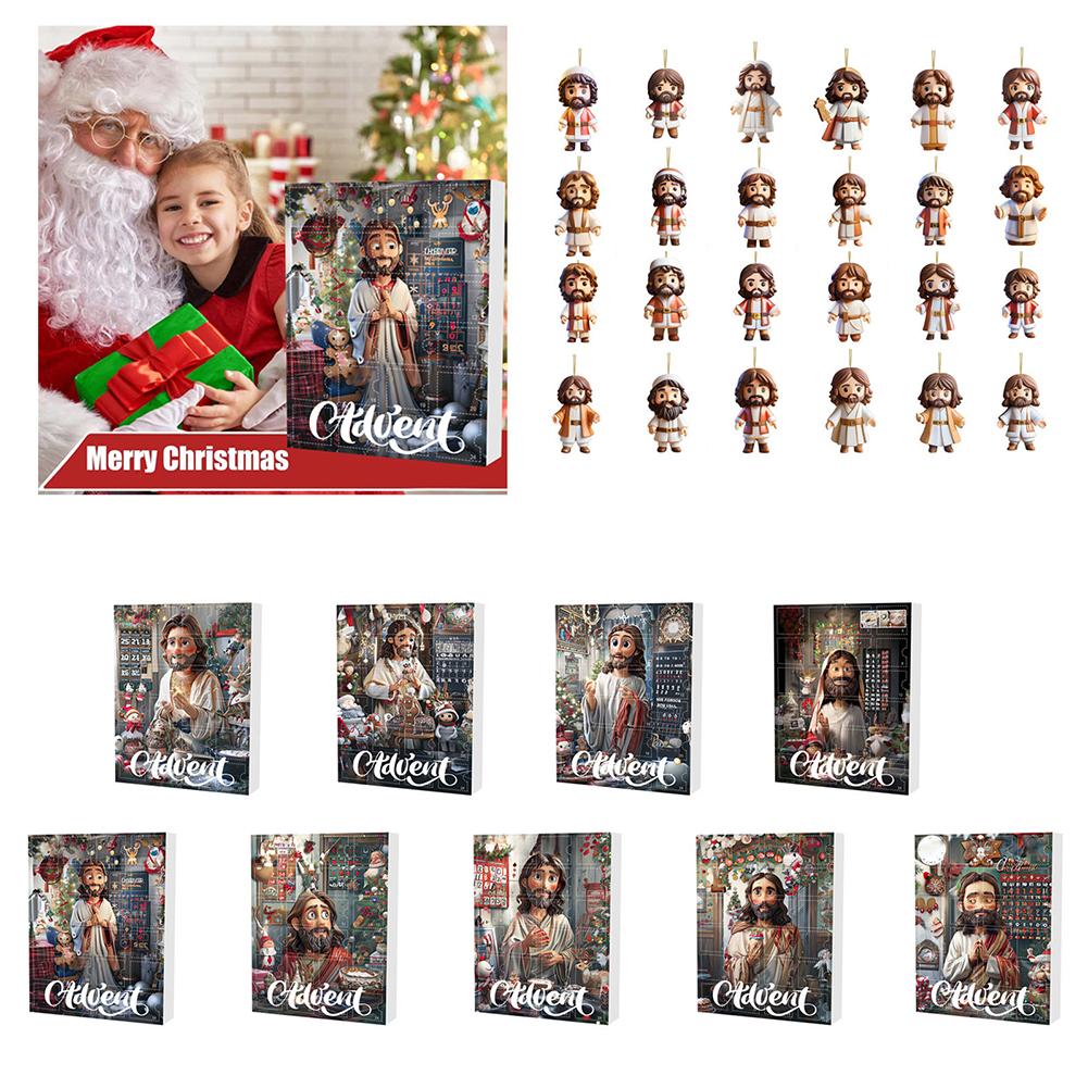 thumbnail image 3 of SGACAI Caja colgante de acrílico plana Colgante de Navidad y Pascua Decoración navideña ▲ψ, 3 of 7