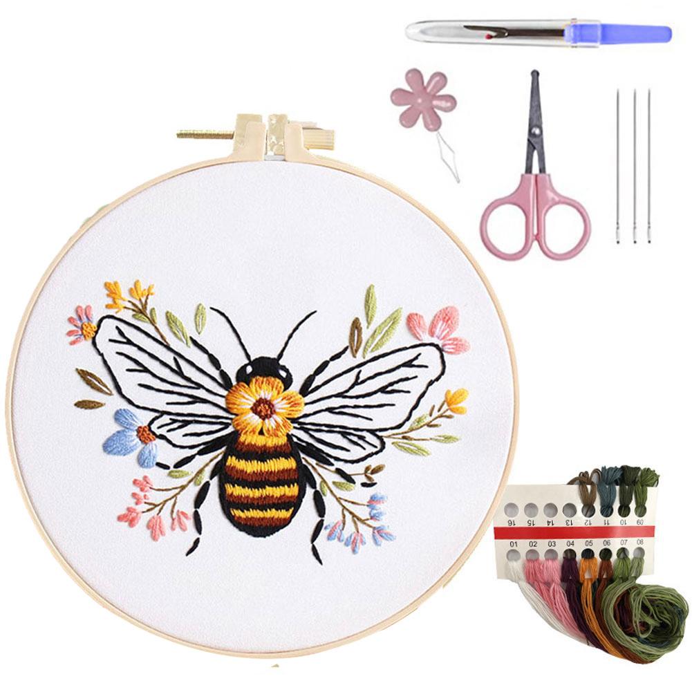thumbnail image 4 of Ruifaya Kits de bordado de abejas ¡Kits de manualidades para principiantes de punto de cruz para adultos!, 4 of 7