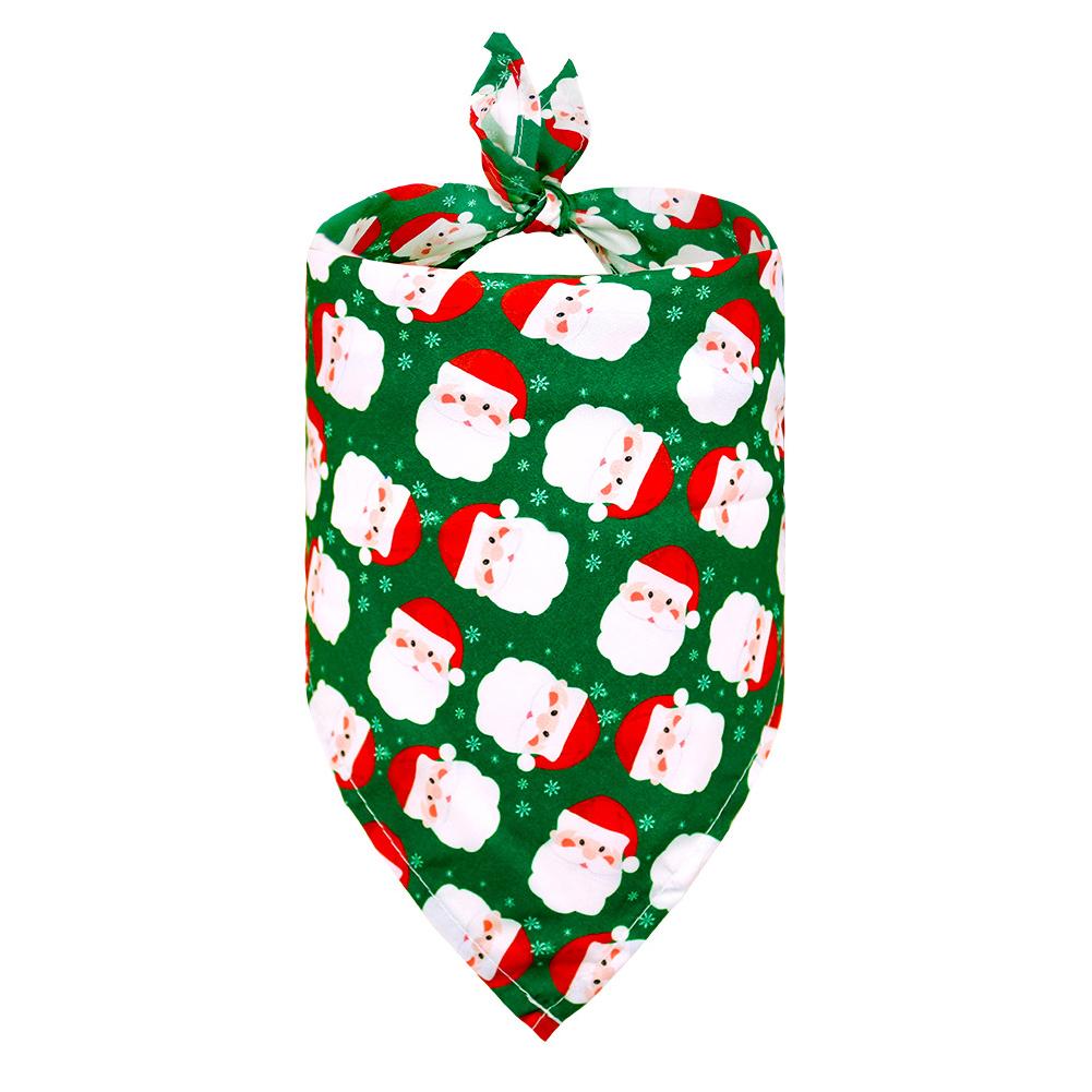 thumbnail image 5 of Ruifaya Pañuelos navideños para perros SHANGYU, baberos triangulares para mascotas, bufanda reversible de Papá Noel para perros, toalla de saliva suave para mascotas, bufanda lavable, para perros pe, 5 of 7