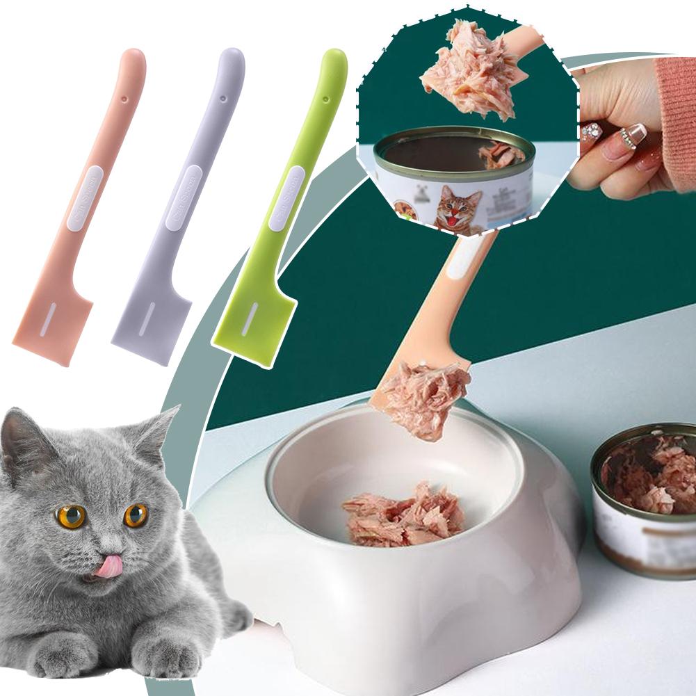 thumbnail image 3 of Ruifaya Cuchara para latas de comida para mascotas WAGA, cuchara para comida húmeda para gatos, juego de cucharas para mezclar comida para mascotas, cuchara de silicona para latas de comida, mini cu, 3 of 7