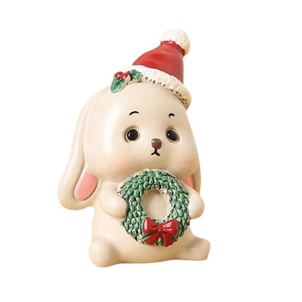 thumbnail image 4 of SGACAI Mini adornos navideños, regalos navideños, animales decorativos de resina, manualidades, 4 of 7