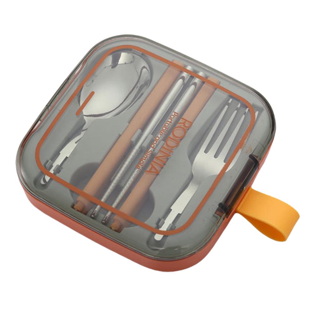 thumbnail image 5 of SGACAI Juego de utensilios de viaje portátiles Rtyweth con estuche, juego de cubiertos portátiles plegables, juego de camping de primera calidad, utensilios Reu 304 de acero inoxidable, 5 of 7