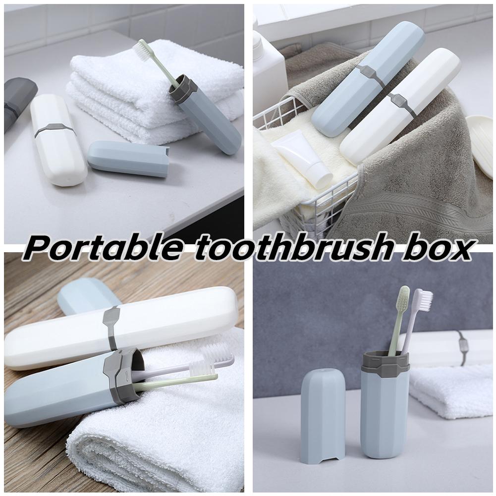 thumbnail image 2 of Ruifaya Estuche de viaje para cepillo de dientes, funda de plástico portátil, soporte para tubo de cepillo de dientes, nuevo, 2 of 7